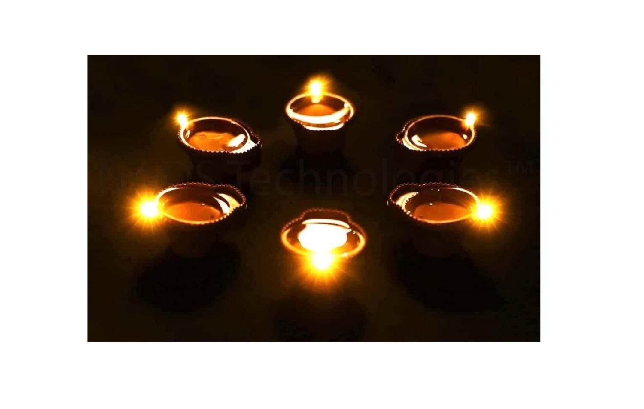 LED Light Water Sensor Diyas Plastic with, Ambient Lights, (Pack of 6/12/)
